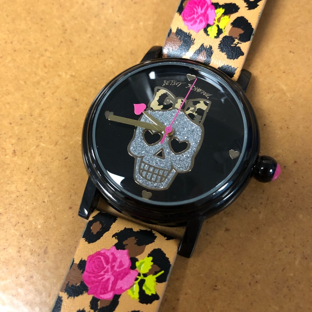 Betsey Johnson Leopard Print Watch